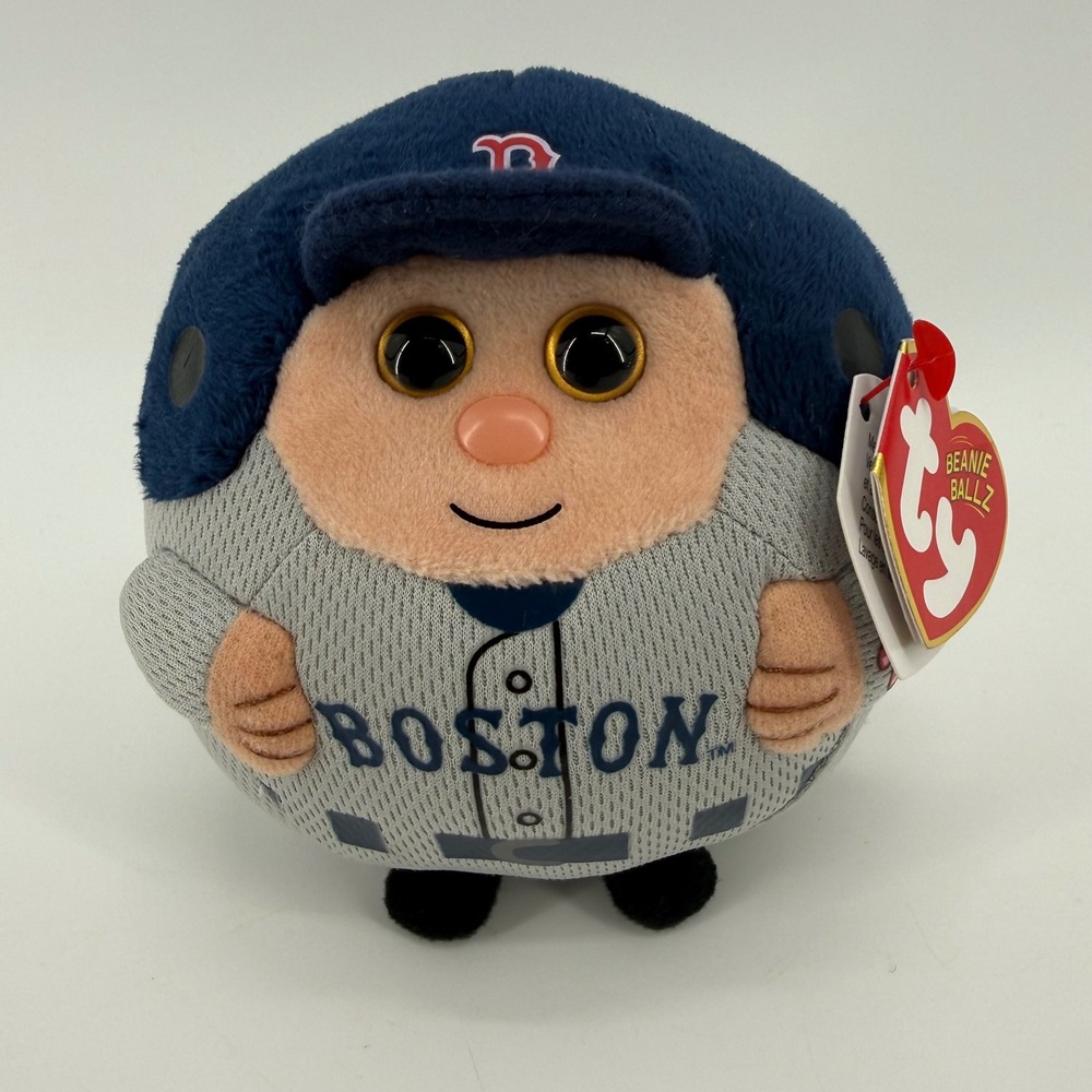 Ty Beanie Ballz Boston Red Sox MLB Baseball Player Plush Toy Tags